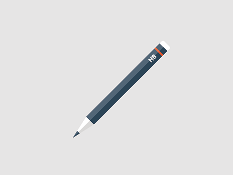 An illustrated pencil