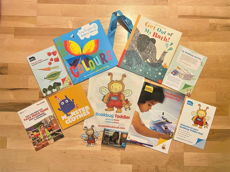 Contents of the Bookbug Toddler Bag