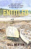 Book cover for Entited, painting of a boat on a sandy beach