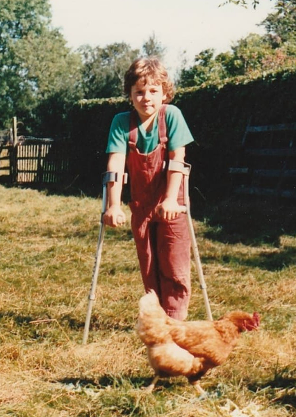 James Catchpole as a young child