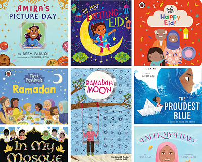 Picture books to celebrate Muslim culture - book cover collage