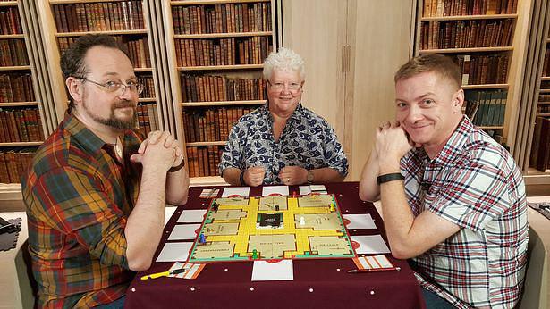 Val McDermid, Doug Johnstone and Stuart McBride play Cluedo